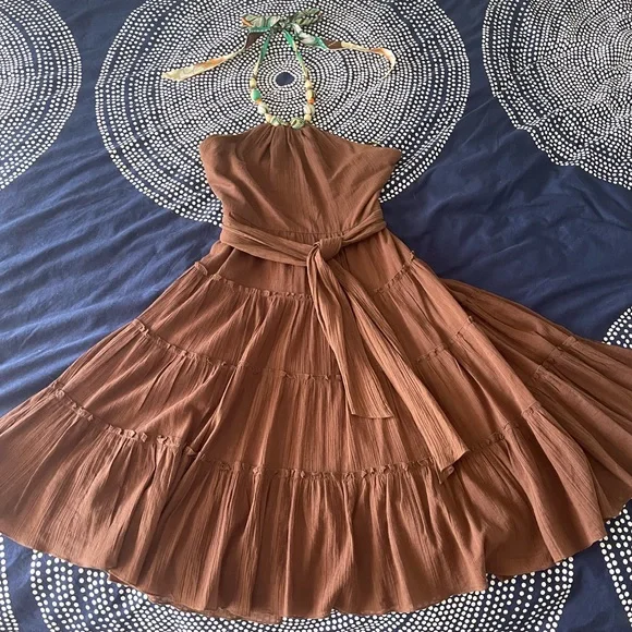 bcbg brown dress Eva Dress Tobacco / 8